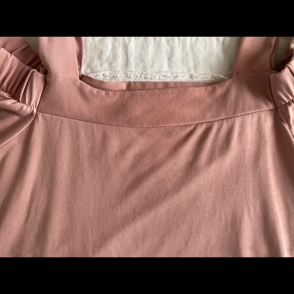 This is a baby pink top with ruffle detailing! - Picture 4 of 5
